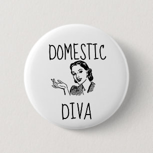 MACARON ROND 5 CM BOUTONS RÉTRO FEMME, DIVA INTÉRIEUR