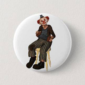 Macaron Rond 5 Cm Boutons se reposants de clown