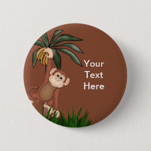 Macaron Rond 5 Cm Boutons singe