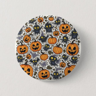 Macaron Rond 5 Cm Boutons spéciaux pour Halloween