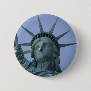 Macaron Rond 5 Cm Boutons Statue de la Liberté