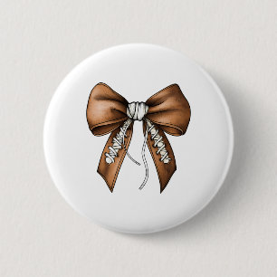 Macaron Rond 5 Cm Bow Coquette adorable Footll journée de match