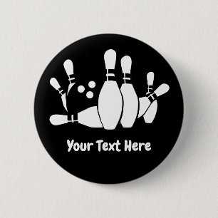Macaron Rond 5 Cm Bowler Bowling Ball Pins Custom