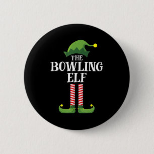 Macaron Rond 5 Cm Bowling Elf Correspondance Famille Groupe Noël
