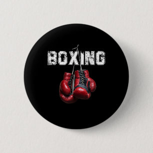 Macaron Rond 5 Cm Boxe drôle - J'adore la boxe 