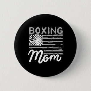 Macaron Rond 5 Cm Boxe Maman Boxe Mère Kickboxing Maman Maman
