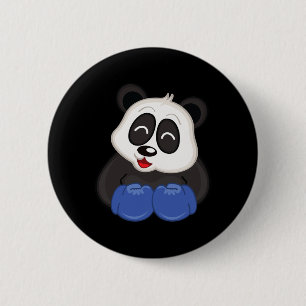 Macaron Rond 5 Cm Boxe - Ours Panda