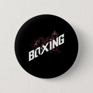 Macaron Rond 5 Cm Boxe Punching Byg Boxe Kickboxing Amateur de boxe
