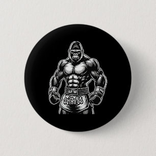 Macaron Rond 5 Cm Boxe thaïlandaise et kickboxing - Muay Thai Gorill