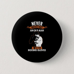 Macaron Rond 5 Cm Boxer du joueur de boxe Boxer Combat Sports Kickbo