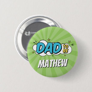 Macaron Rond 5 Cm Boy Comic Book Superhero Baby shower Papa