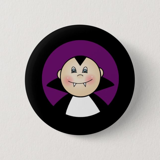 Macaron Rond 5 Cm Boy Dracula (Devant)