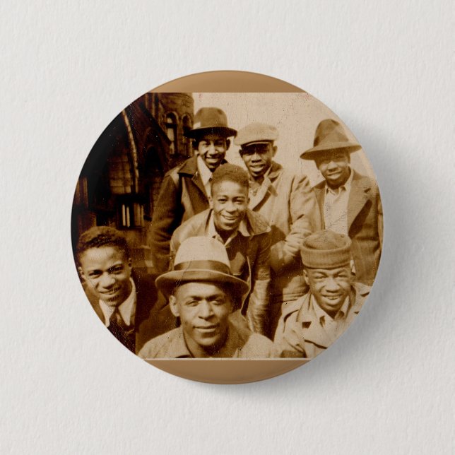 Macaron Rond 5 Cm Boyz des années 1930 du capot RPPC (Devant)