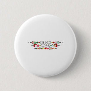 Macaron Rond 5 Cm Bracelet spécialiste de la vie de l'enfant Noël Cc