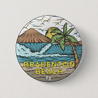 Bradenton Beach Floride Art Vintage