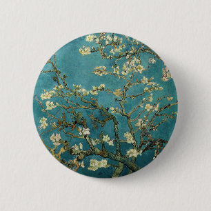 Macaron Rond 5 Cm Branches d'amande en fleur