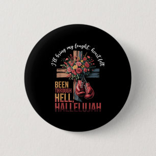 Macaron Rond 5 Cm Brandon Hard Fight Hallelujah Louer Jésus Christ