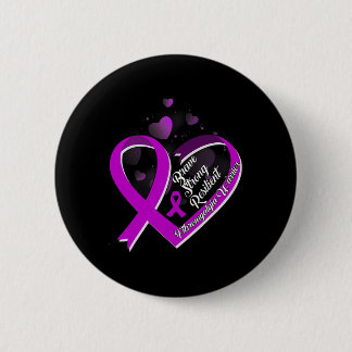 Macaron Rond 5 Cm Brave résistant résistant Fibromyalgie Guerrier