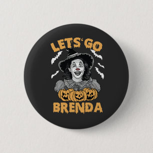 Macaron Rond 5 Cm Brenda Éffrayant Halloween Kamala Harris