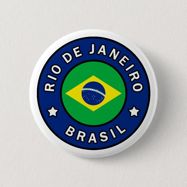 Macaron Rond 5 Cm Brésil de Rio de Janeiro (Devant)