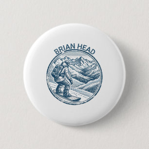 Macaron Rond 5 Cm Brian Head Utah Snowboard Snowboard