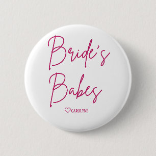 Macaron Rond 5 Cm Bride's Babes Enterrement de Vie de Jeune Fille Bo