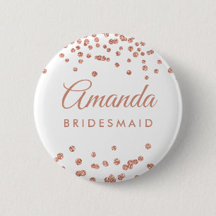 Macaron Rond 5 Cm Bridesmaid Favoriser la Parties scintillant d'or R