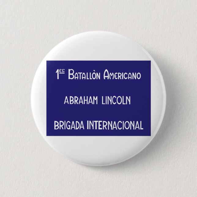 Macaron Rond 5 Cm Brigades internationales Abraham Lincoln ęr (Devant)