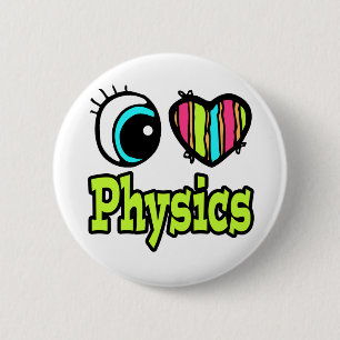 Macaron Rond 5 Cm Bright Eye Heart I Love Physve