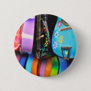 Macaron Rond 5 Cm Bright Festive Musical Guitares