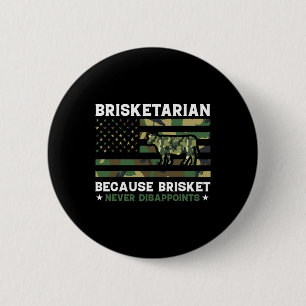 Macaron Rond 5 Cm Brisketarian parce que Brisket ne déçoit jamais Sh
