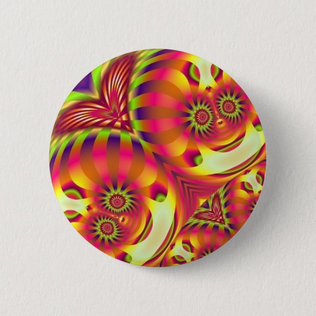 Macaron Rond 5 Cm BRITE Bubs Packin de bouton (Devant)