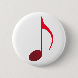Macaron Rond 5 Cm Broche (Botton) Colcheia Vermelha