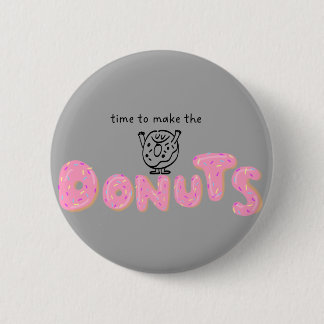 Macaron Rond 5 Cm Broche de thème Donuts
