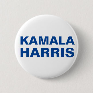 Macaron Rond 5 Cm Broche Kamala Harris (PERSONNALISABLE)