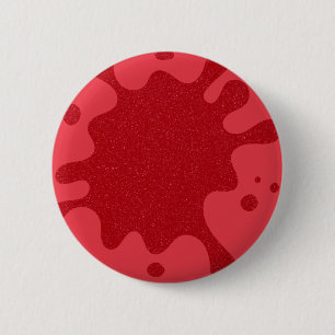 Macaron Rond 5 Cm Brochure personnalisée "Paint Splash" rouge tomate