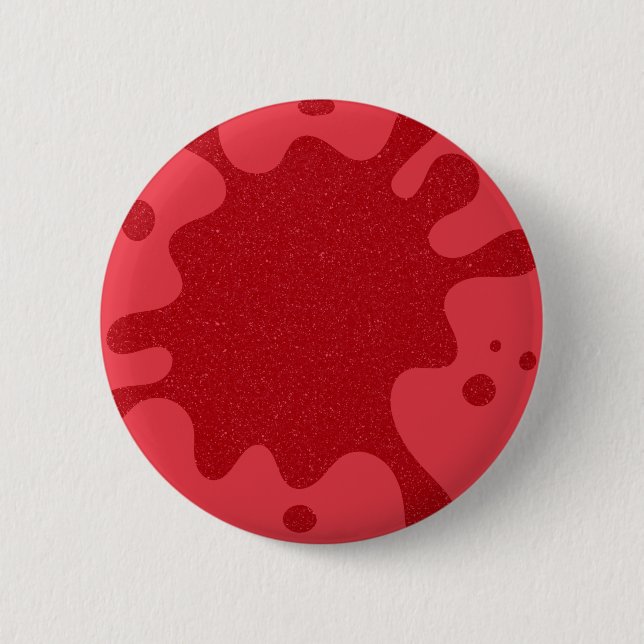 Macaron Rond 5 Cm Brochure personnalisée "Paint Splash" rouge tomate (Devant)