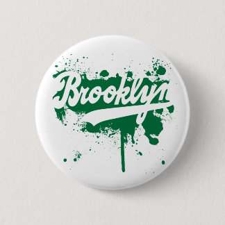 Macaron Rond 5 Cm Brooklyn a peint le bouton vert