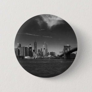 Macaron Rond 5 Cm Brooklyn noir panoramique