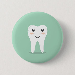 Macaron Rond 5 Cm Brosse à dents de brossage de dent de dentiste