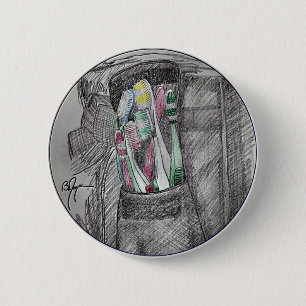 Macaron Rond 5 Cm Brosses à dents 2