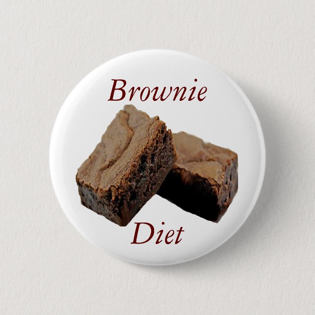 Macaron Rond 5 Cm Brownie Diet (Devant)