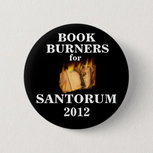 Macaron Rond 5 Cm Brûleurs à livre pour Santorum 2012