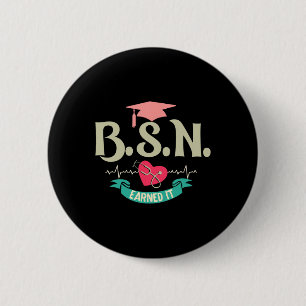 Macaron Rond 5 Cm Bsn A Obtenu Son Diplôme D'Infirmière Supérieure E