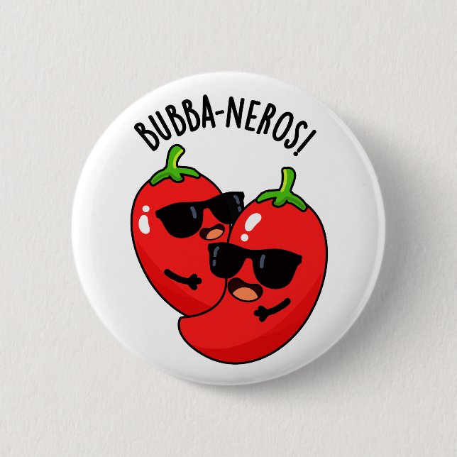 Macaron Rond 5 Cm Bubba-neros Funny Habanero Pun (Devant)
