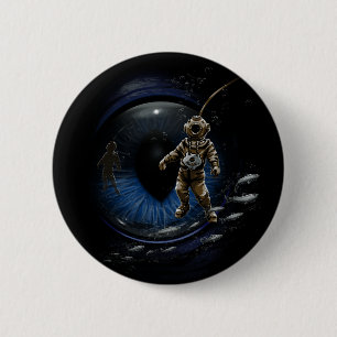 Macaron Rond 5 Cm Buddy plongeur