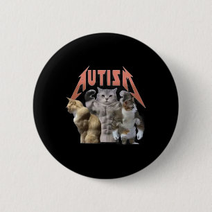 Macaron Rond 5 Cm Buff Cats Autism meme