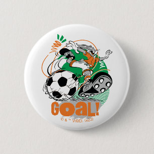 Macaron Rond 5 Cm BUGS BUNNY™ Soccer objectif
