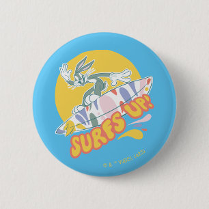 Macaron Rond 5 Cm BUGS BUNNY™ - Surfs Up!