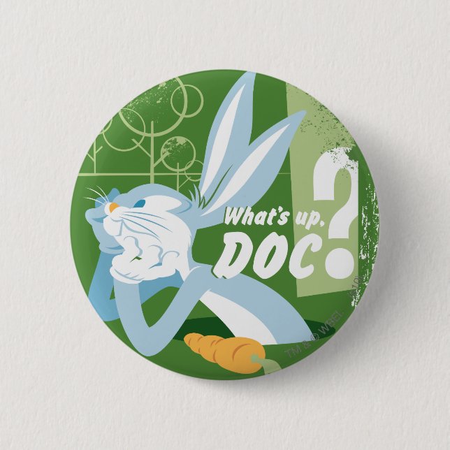 Macaron Rond 5 Cm BUGS BUNNY™ What's Up, Doc ? (Devant)